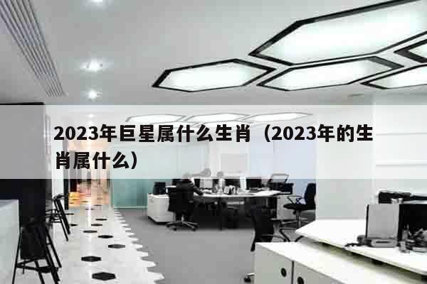 2023年巨星属什么生肖（2023年的生肖属什么）