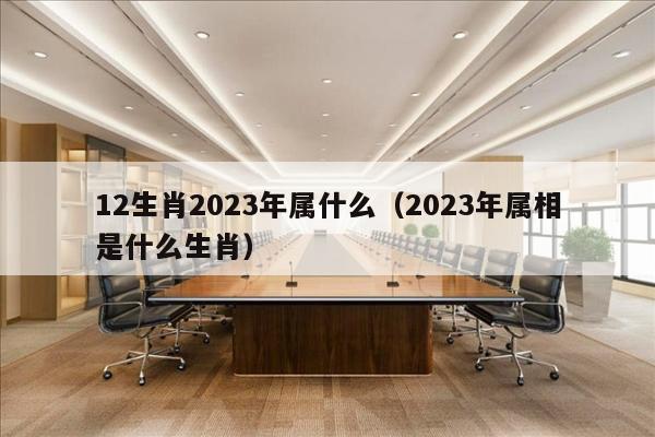 12生肖2023年属什么（2023年属相是什么生肖）