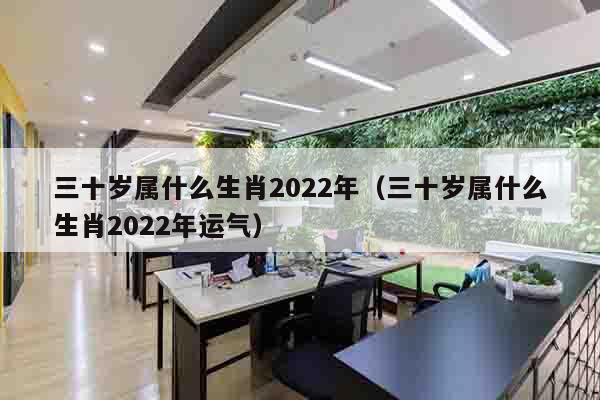 三十岁属什么生肖2022年（三十岁属什么生肖2022年运气）