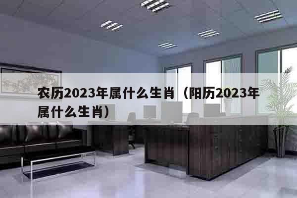 农历2023年属什么生肖（阳历2023年属什么生肖）