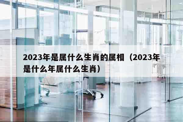 2023年是属什么生肖的属相（2023年是什么年属什么生肖）