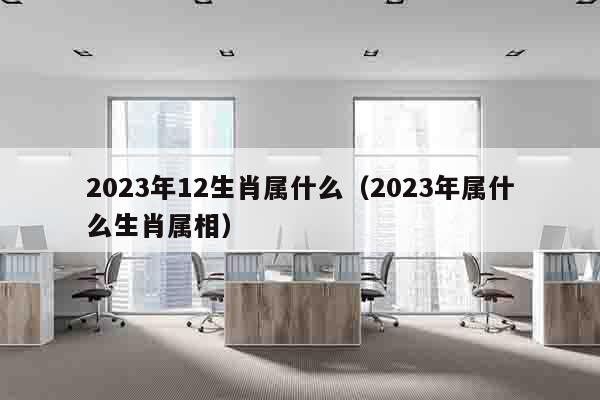 2023年12生肖属什么（2023年属什么生肖属相）