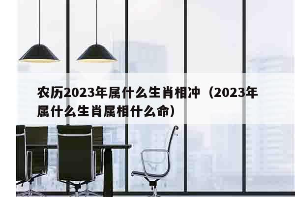 农历2023年属什么生肖相冲（2023年属什么生肖属相什么命）